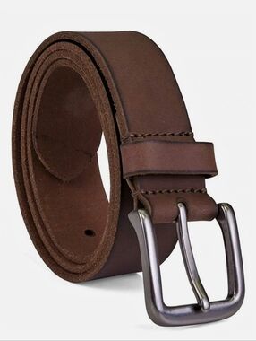 Timberland Genuine Leather Belt Brown Classic Casual Dress Belt Size 34